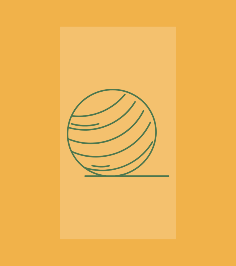 Grafik eines Pilates Balles