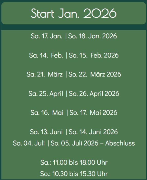 Modul Übersicht Pilates Ausbildung Österreich Jan. 2026